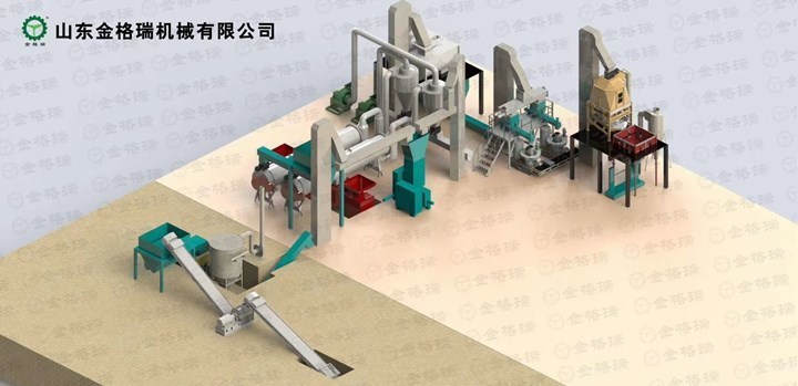 秸稈顆粒機生產線 秸稈顆粒機生產線